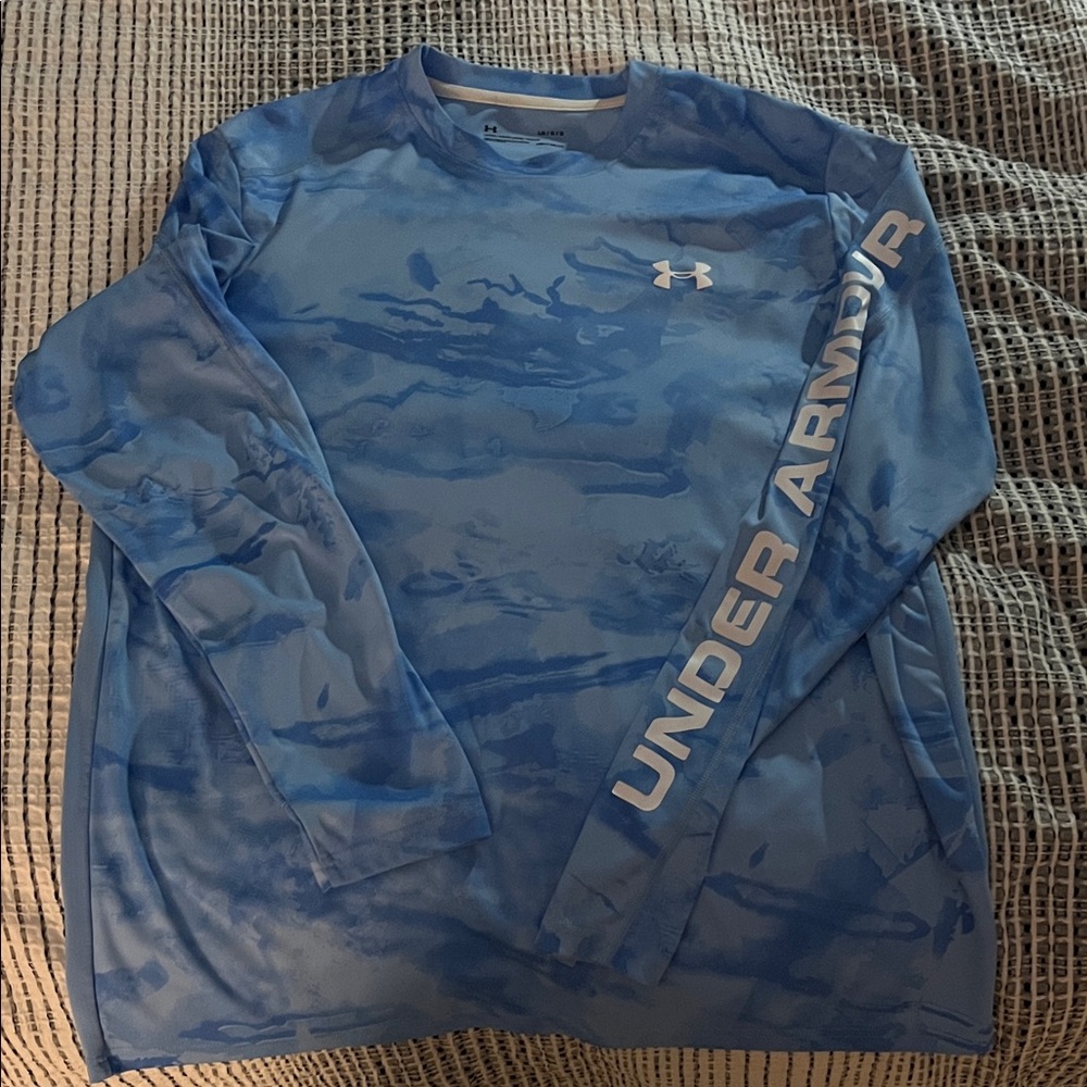 Under Armour Camouflage Blue Long Sleeve Tee